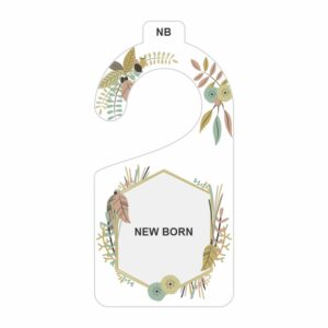 Custom printed clothing separators on 3mm MDF wood in a boho theme