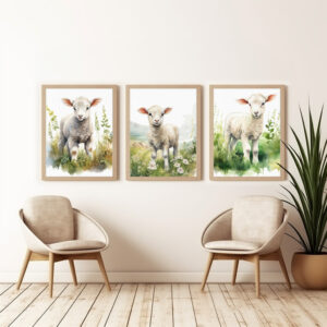 Baby Sheep Wall Art Prints