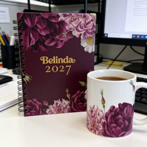 Personalised 2027 diary with custom name