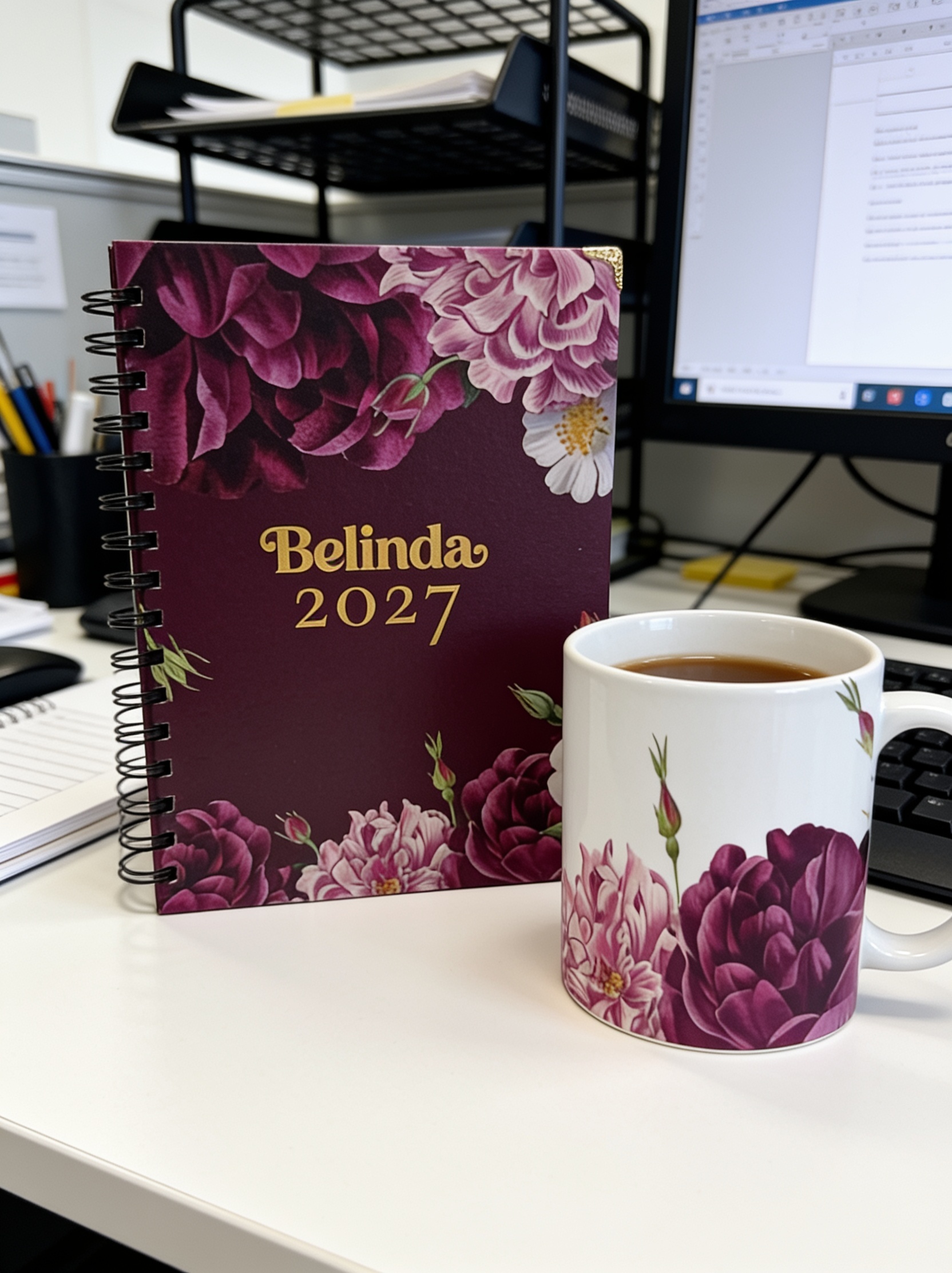 Personalised 2027 diary with custom name