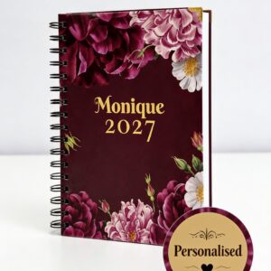 Personalised 2027 diary with custom name
