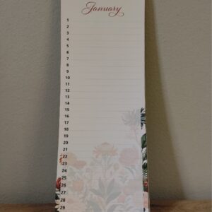 Birthday Calendar - Botanical