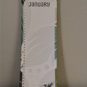 Birthday Calendar - Hummingbird